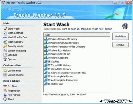 Internet Tracks Washer 10.0 Portable